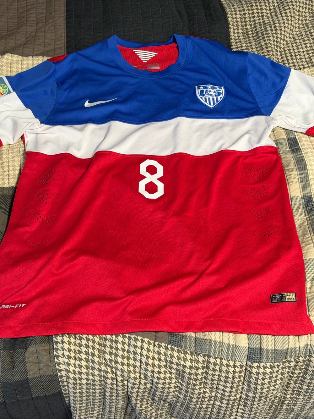 USMNT 2014 World Cup Away Jersey Clint Dempsey #8 2XL